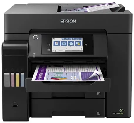 Epson EcoTank ET-5850 Alt-i-ett-blekkskriver multifunksjon med faks - farge - blekk