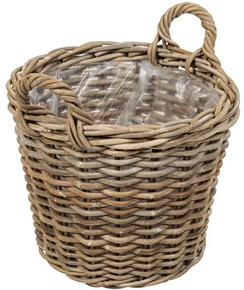 Rund kurv med håndtak Ø38x45cm