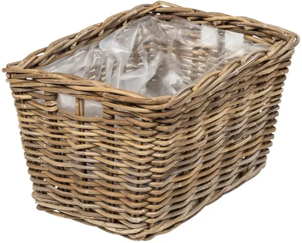 Avlang kurv med håndtak 36x26x22cm